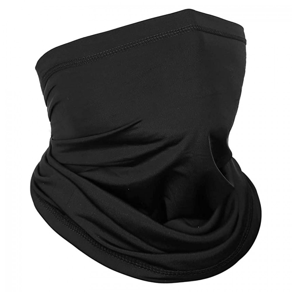Polyester Neck Gaiter Black - Personal Protection Equpment