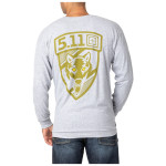 5.11 Tactical Men's Mountain Wolf Long Sleeve Tee (Heather Grey)