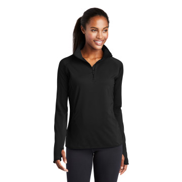Sport-Tek® Ladies Sport-Wick® Stretch 1/4-Zip Pullover