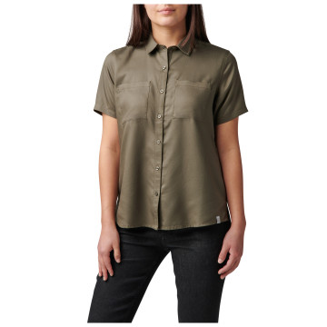 5.11 Tactical Women's Celia Short Sleeve Shirt (Ranger Green)