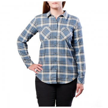 5.11 Tactical Women's Lila Flannel (Ivory Plaid)