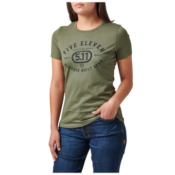 5.11 Tactical Women's Purpose Crest Tee (Military Green)