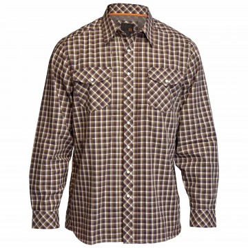5.11 Tactical Men's Covert Flannel Shirt (Brown;Multi;White)