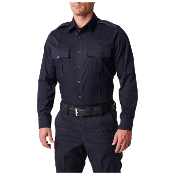 5.11 Tactical Men's NYPD Stryke Twill Long Sleeve Shirt (NYPD Navy)