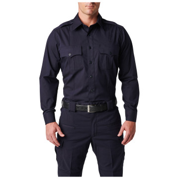 5.11 Tactical Men's NYPD Stryke Ripstop Long Sleeve Shirt (NYPD Navy)
