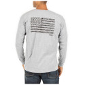 5.11 Tactical Men's Sticks USA Flag Long Sleeve Tee (Heather Grey)