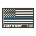 5.11 Tactical Thin Blue Line Rubber Patch